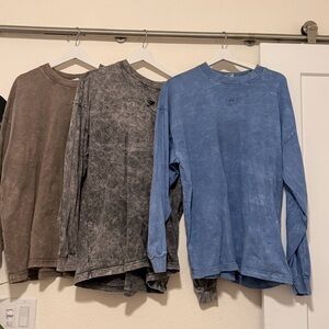 Gymshark acid wash long men’s sleeves pack of 3!
